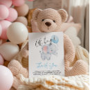 Recherche de éléphant bleu vœux cartes Rose et bleu