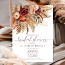 Recherche de boho chic bridal shower invitations Herbe de pampa