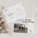 Recherche de noël nostalgique cartes postales Coloré