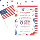Recherche de baseball party invitations Rouge blanc et bleu