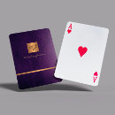 Recherche de violet jeux de cartes Monogrammé