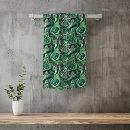 Recherche de paisley bain serviettes Vert