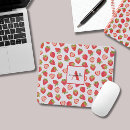 Recherche de motif fraise tapis souris Moderne