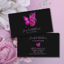 Recherche de papillon rose cartes visite Floral