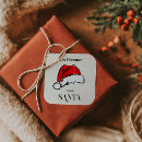 Recherche de dessin père noël autocollants Rouge