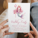 Recherche de little mermaid party invitations Fête d'anniversaire