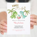 Recherche de dinosaure baby shower invitations Rugir