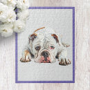Recherche de bouledogue anglais puzzles Mignon