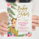 Recherche de hawaiian baby shower invitations Floral