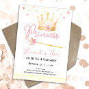 Recherche de partie de couronne de princesse invitations Fille