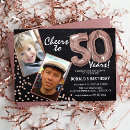 Recherche de rose et noir invitations Cinquante