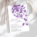 Recherche de fleurs violettes vintage invitations Floral