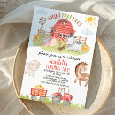 Recherche de tracteur rouge invitations Animaux de ferme mignons