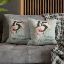 Recherche de quinceanera coussins 15 ans