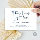 Recherche de fiancé invitations Bleu marine