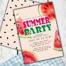 Recherche de couleur pastèque invitations Aquarelle