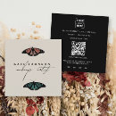 Recherche de papillons artistiques cartes visite Vintage