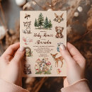 Recherche de watercolor woodland baby shower invitations Forêt