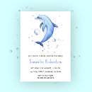 Recherche de dauphins invitations Bleu