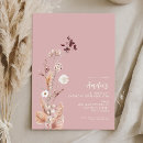 Recherche de boho chic 1ans anniversaire invitations Élégant