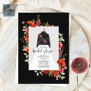 Recherche de cuir noir invitations Monogramme