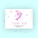 Recherche de dauphins cartes invitations Aquarelle