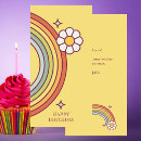 Recherche de retro anniversaire cartes Arc en ciel