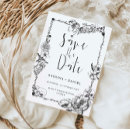 Recherche de crâne gothique invitations Noir et blanc