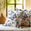 Recherche de papillons colorés coussins Mignon