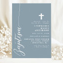 Recherche de de bleu de bébé baptême invitations Minimal