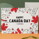 Recherche de symbole du canada cartes postales Feuille