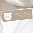 Recherche de baby bear étiquettes adresse retour Minimaliste