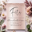 Zoek naar glitter glam uitnodigingen Roos goud