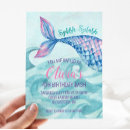 Recherche de sirène anniversaire invitations Anniversaire de mermaid