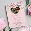 Recherche de coeur romantique invitations Fleurs