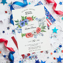 Zoek naar 4th of july wedding uitnodigingen Rood wit en blauw