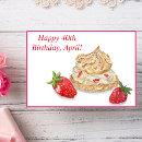 Recherche de desserts vœux cartes Fraise