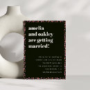 Recherche de rose noir invitations Minimaliste