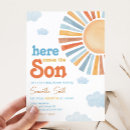 Recherche de soleil invitations Rétro