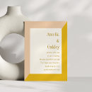 Recherche de jaune pâle invitations Minimaliste