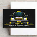 Recherche de limousine cartes visite Chauffeur de taxi