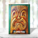 Recherche de tiki vœux cartes Tropical