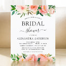 Recherche de florals bridal shower invitations Pastel