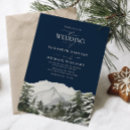 Recherche de de neige mariage invitations Bleu