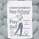 Recherche de funny golf serviettes Retraite