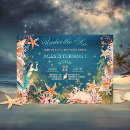 Recherche de créature magique invitations Fête d'anniversaire de mermaid