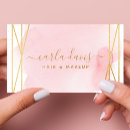 Recherche de or rose géométrique cartes visite Maquillage