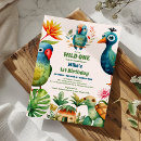 Recherche de oiseaux 13x18 invitations Mignon
