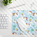Recherche de mignons licorne tapis souris Fleurs