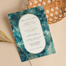 Recherche de turquoise gold mariage invitations Pierre